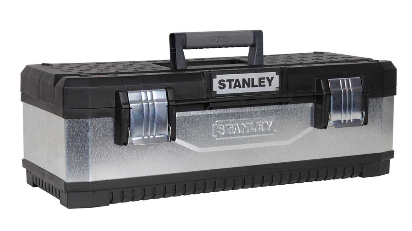 Stanley Kunststoff Werkzeugbox , L. 66cm B. 22.2cm H. 29cm, Metall Schloss