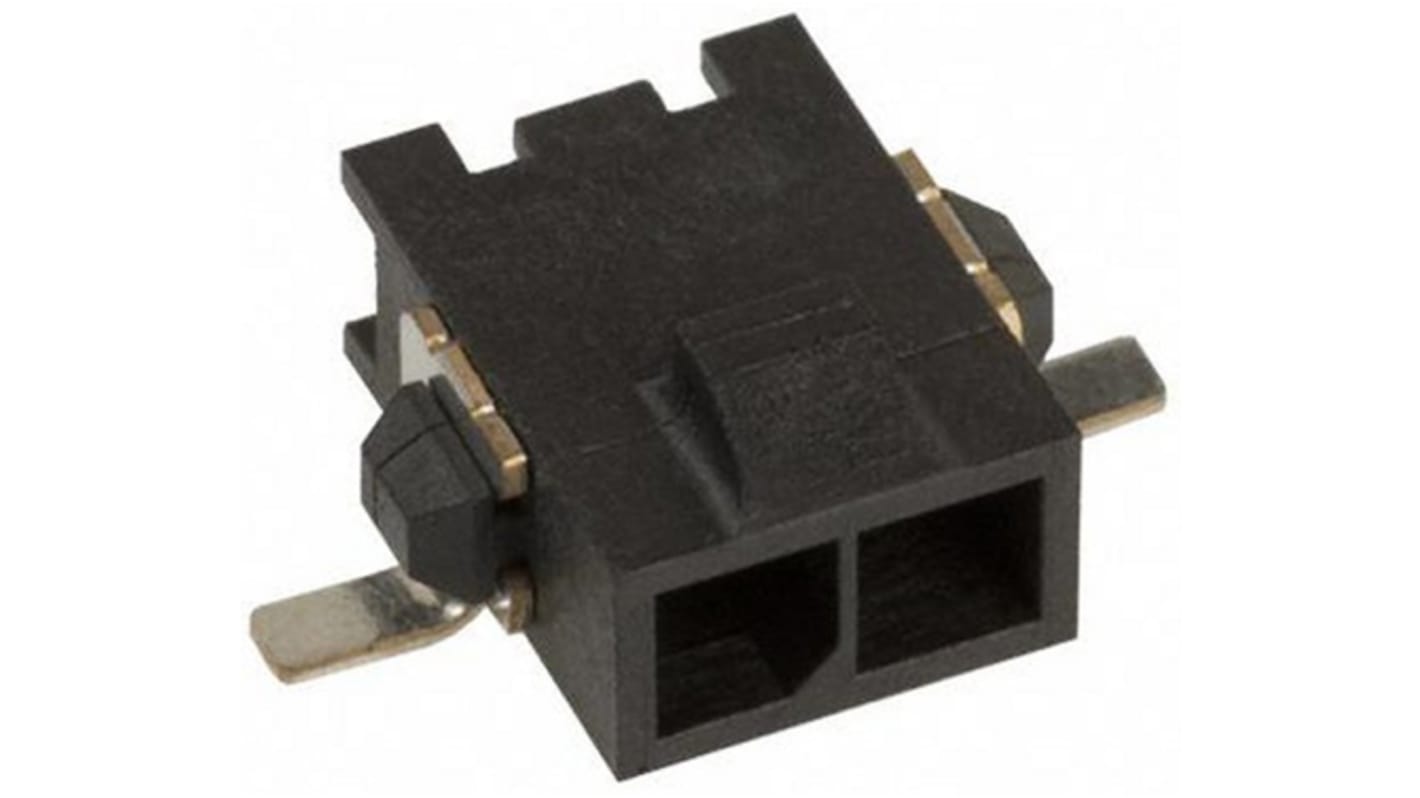 Conector macho para PCB Ángulo de 90° TE Connectivity serie Micro MATE-N-LOK de 2 vías, 1 fila, paso 3.0mm, para