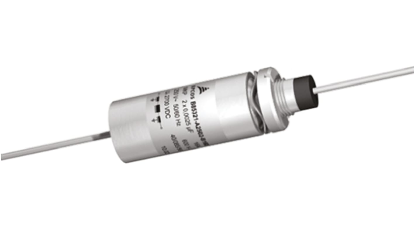 EPCOS B85321, Feedthrough Capacitor250 V ac, 600V dc, Screw Mount