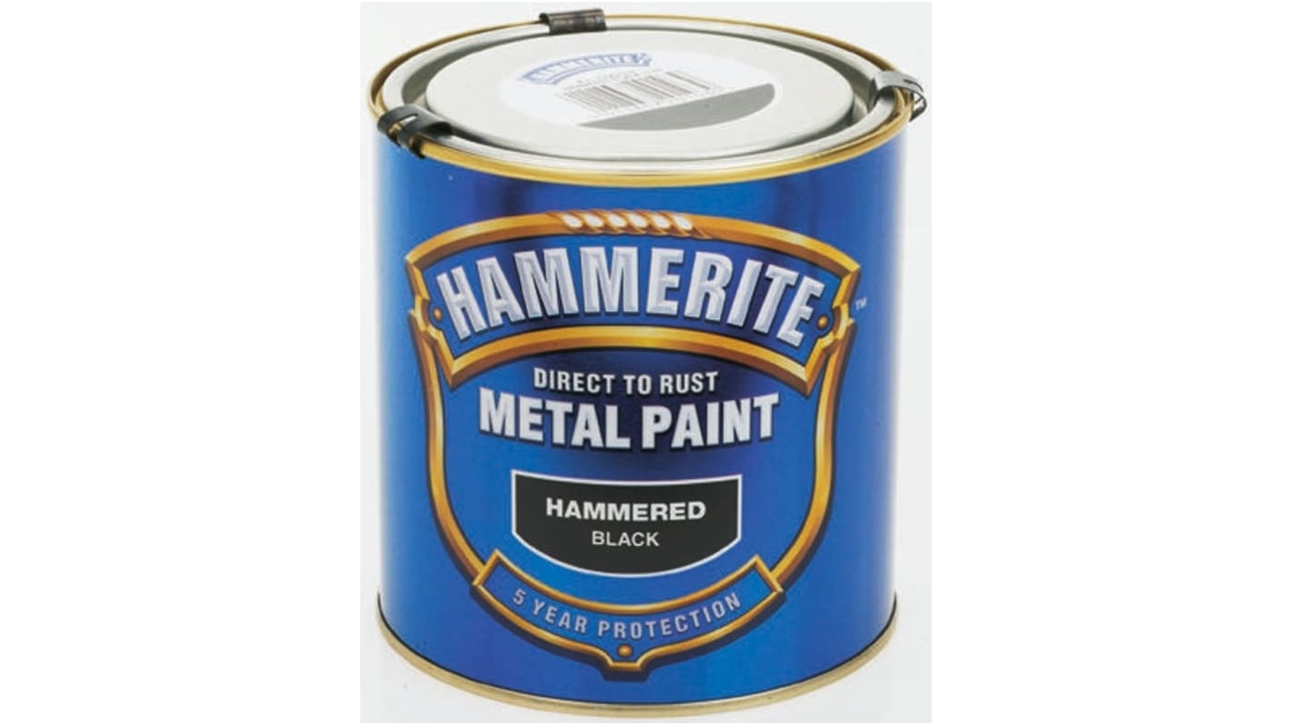 5084796 Hammerite Metal Paint in Hammered Black 5L RS
