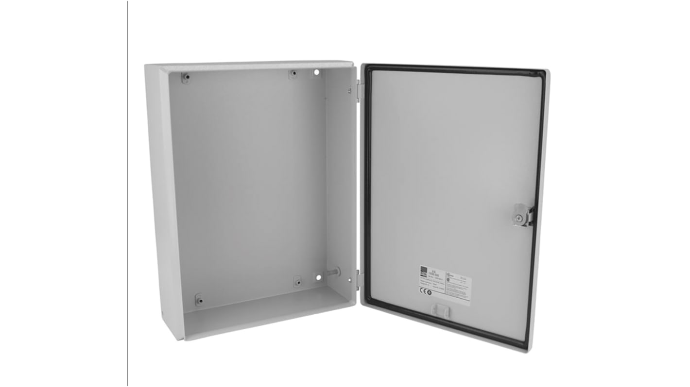 Nástěnná krabice, řada: E-Box EB IP66 Ocel Šedá 400 x 300 x 120mm