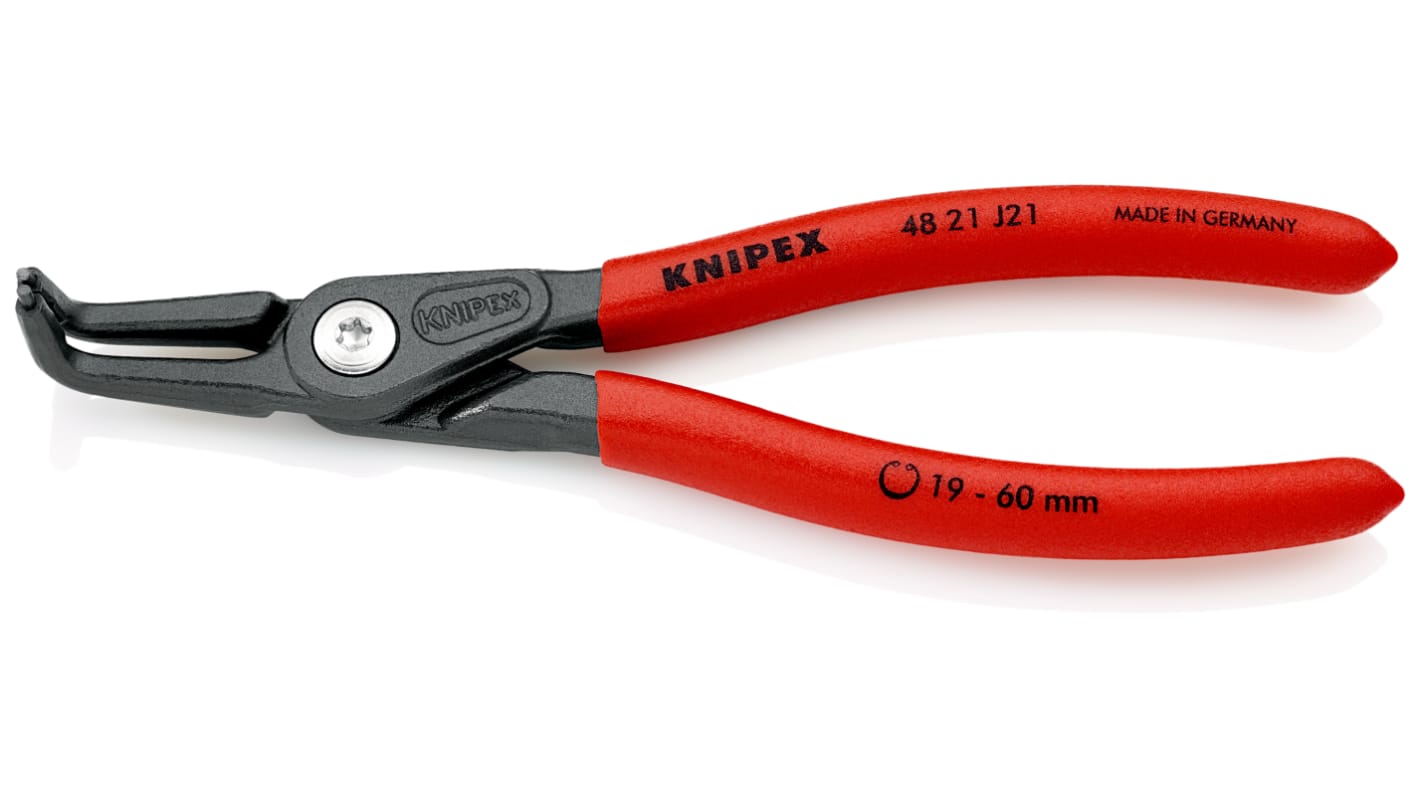 Knipex Sicherungsringzange, gebogen 165 mm 19 → 60 mm