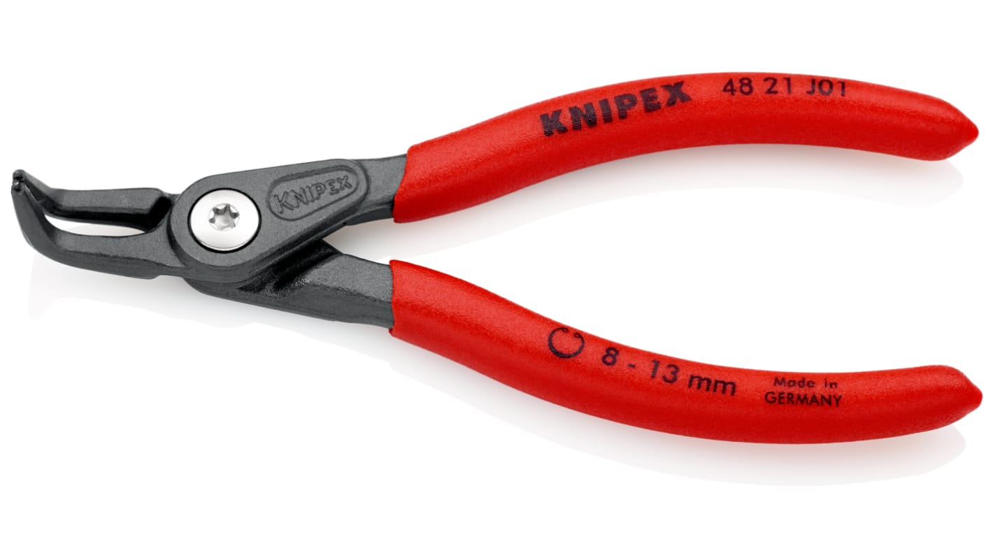 Pinze per anelli elastici Knipex in Acciaio al cromo-vanadio, lungh. 130 mm Ad angolo