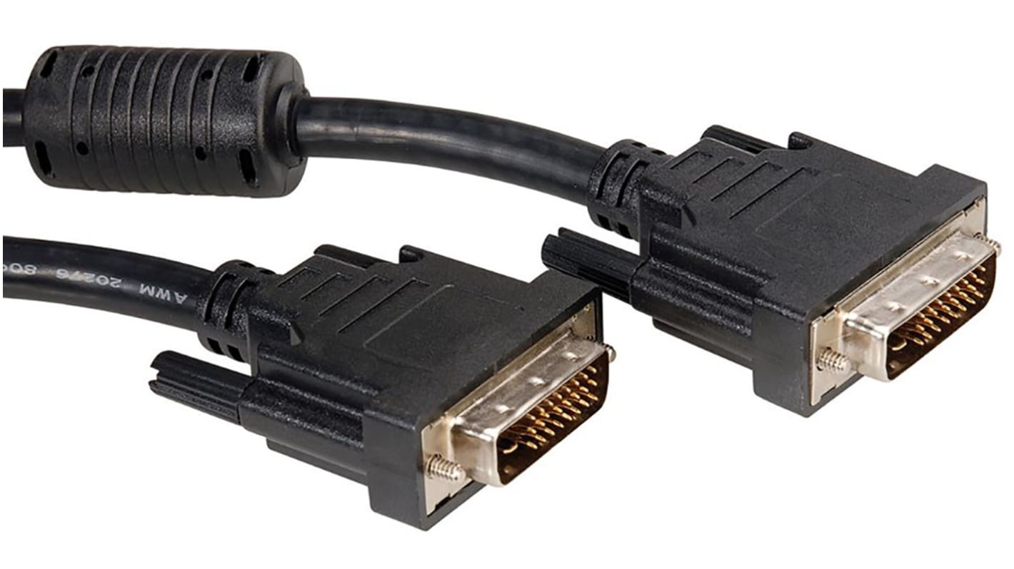 Roline, Male DVI-D Dual Link to Male DVI-D Dual Link Cable, 5m