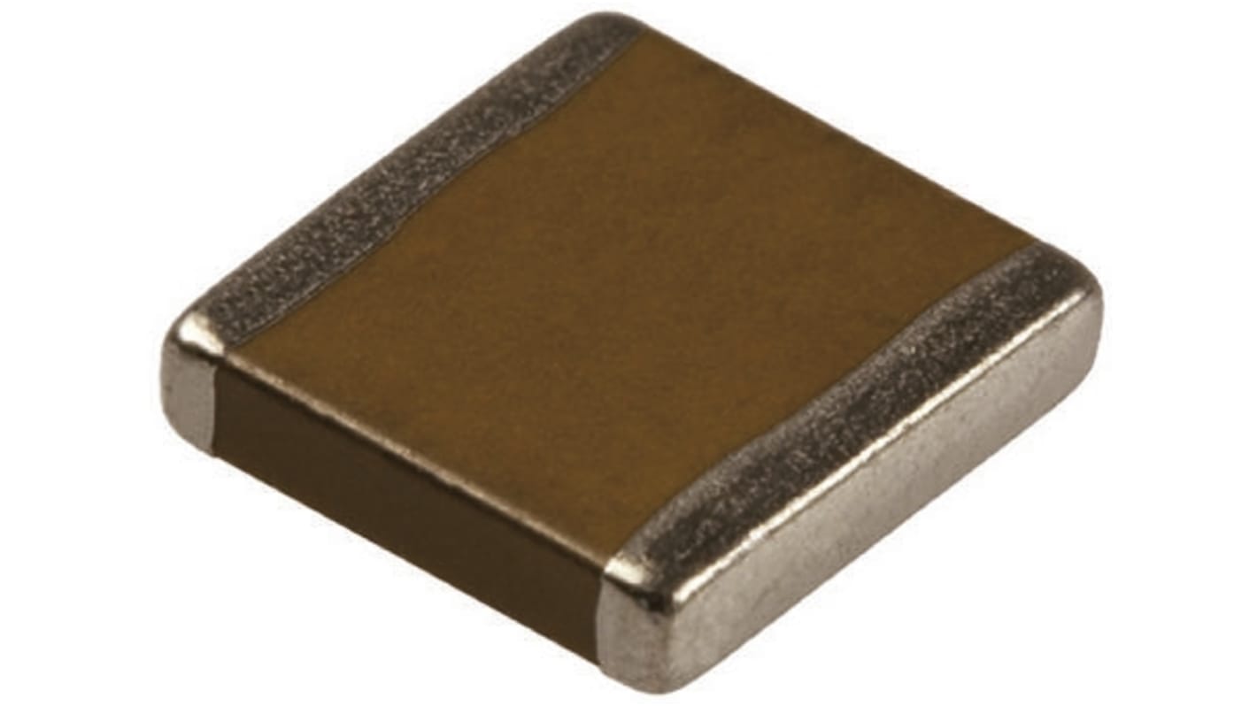 Vícevrstvý keramický kondenzátor MLCC, řada: C 10nF ±5% C0G dielektrický , SMD 500V dc, 2225 (5664M) KEMET, 5.6 x 6.4 x