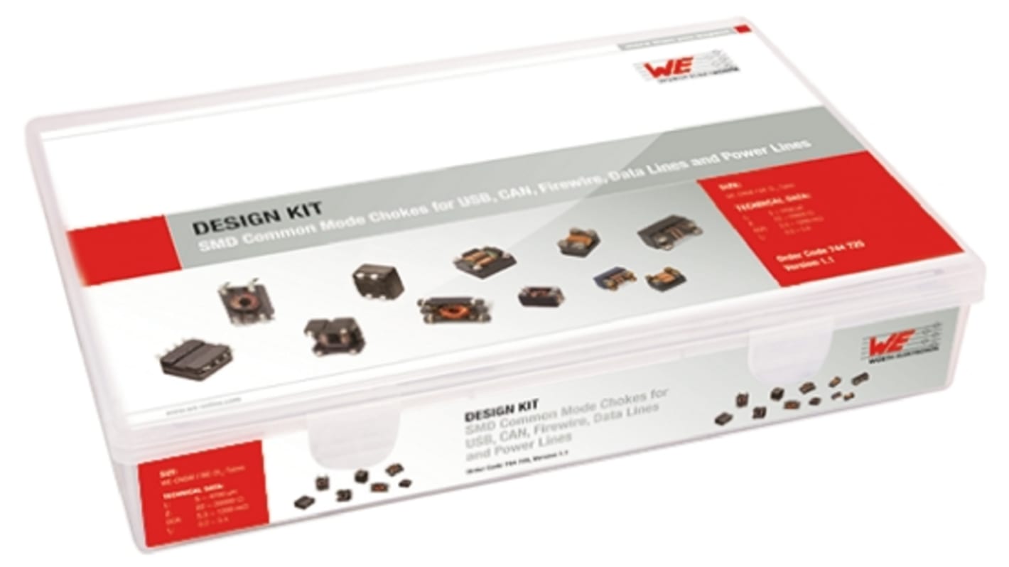 744725 Wurth Elektronik Common Mode Choke Inductor Kit, 425 pieces RS