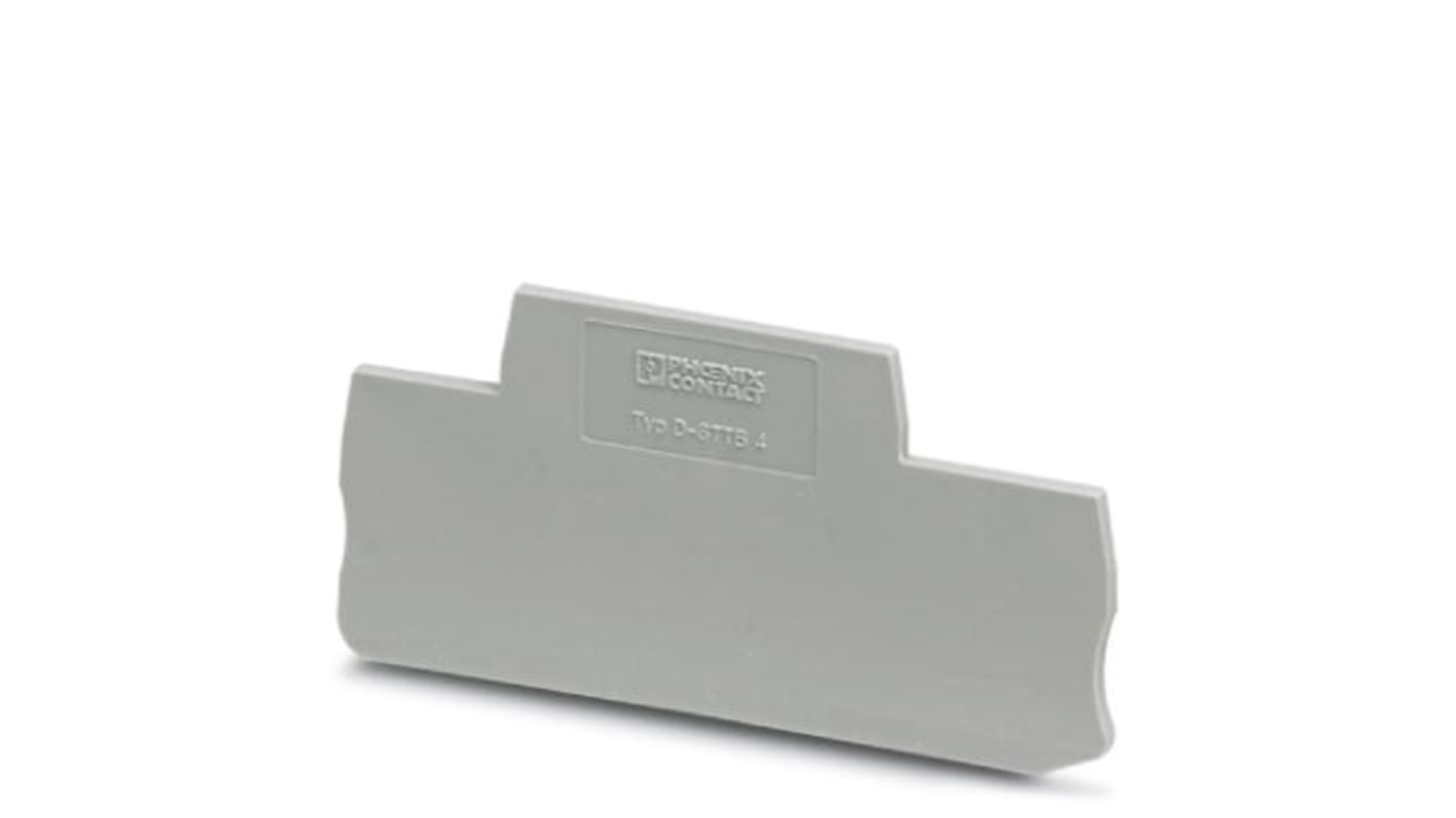 Phoenix Contact D-STTB Series End Cover for Use with DIN Rail Terminal Blocks