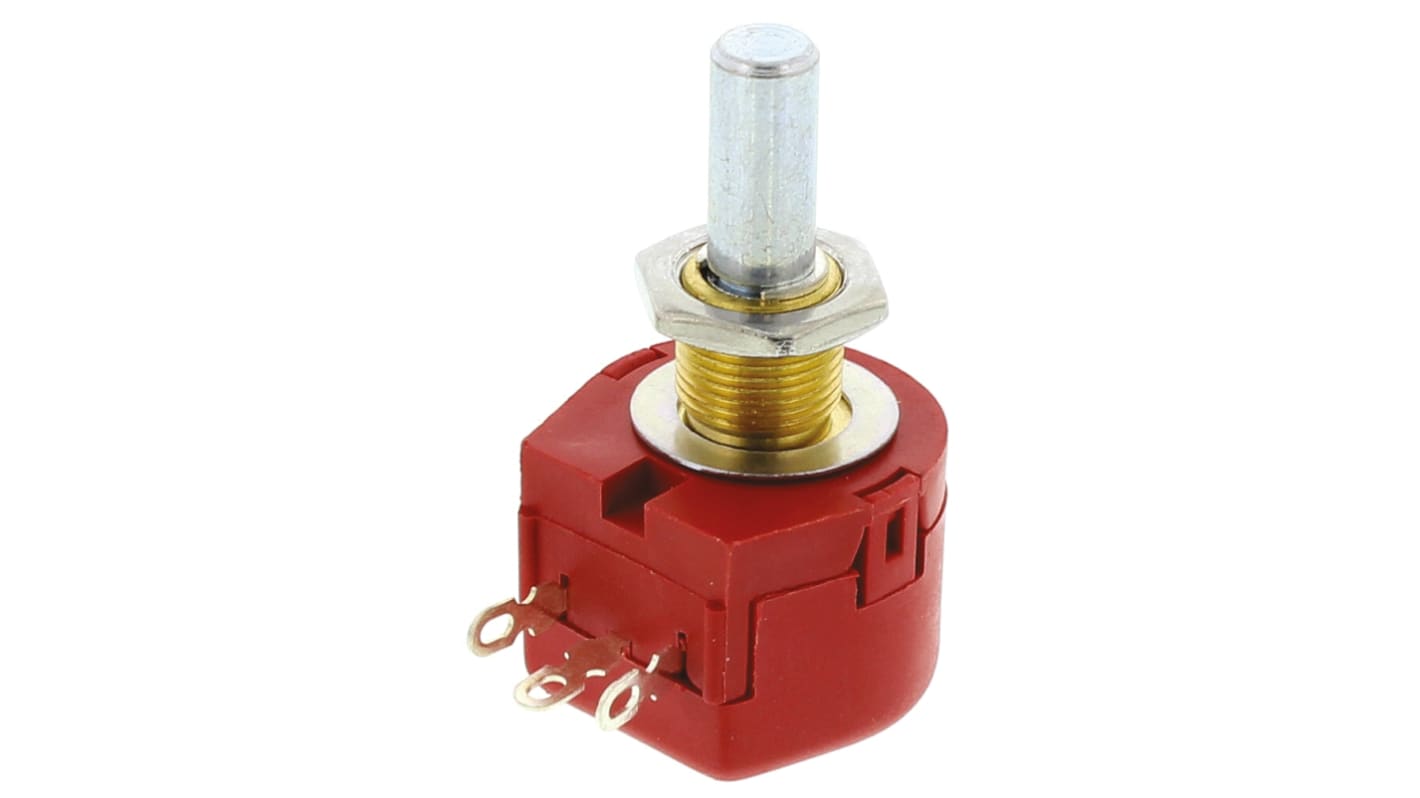 TE Connectivity TW, Tafelmontage  Dreh Potentiometer 5kΩ ±10% / 1W , Schaft-Ø 6,35 mm