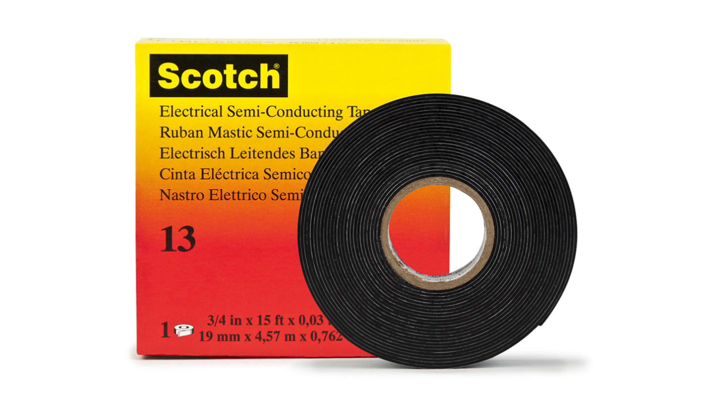 Ruban robuste pour l'industrie minière Scotch®, 31, noir, 1,52 mm (60 mil),  50,8 mm x 1,8 m (2 po x 6 pi)