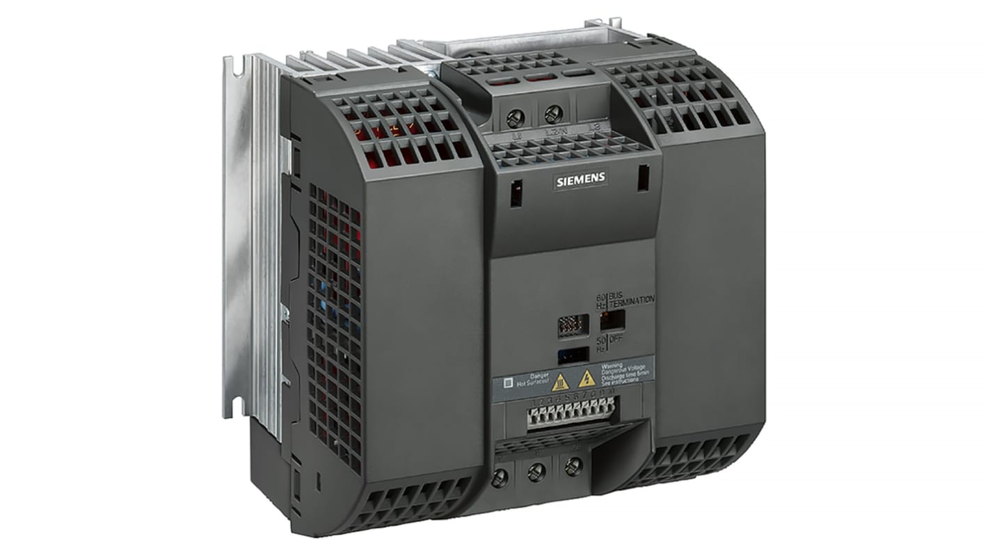 Siemens Inverter Drive, 3 kW, 1 Phase, 230 V ac, 35.6 A, SINAMICS G110 Series