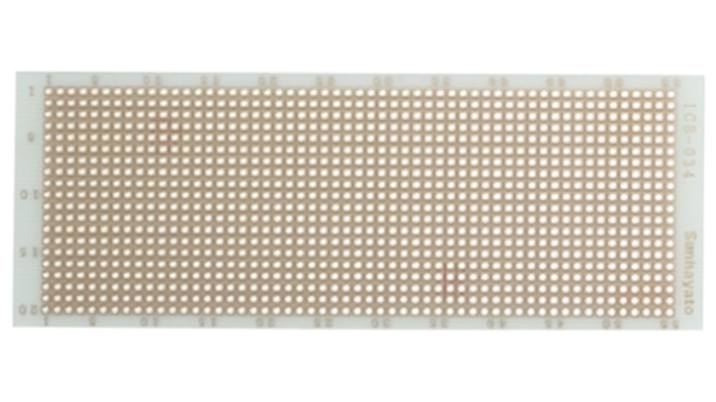 Sunhayato Single Sided Matrix Board FR4 0.75mm Holes, 2 x 2mm Pitch, 120 x 45 x 1.2mm