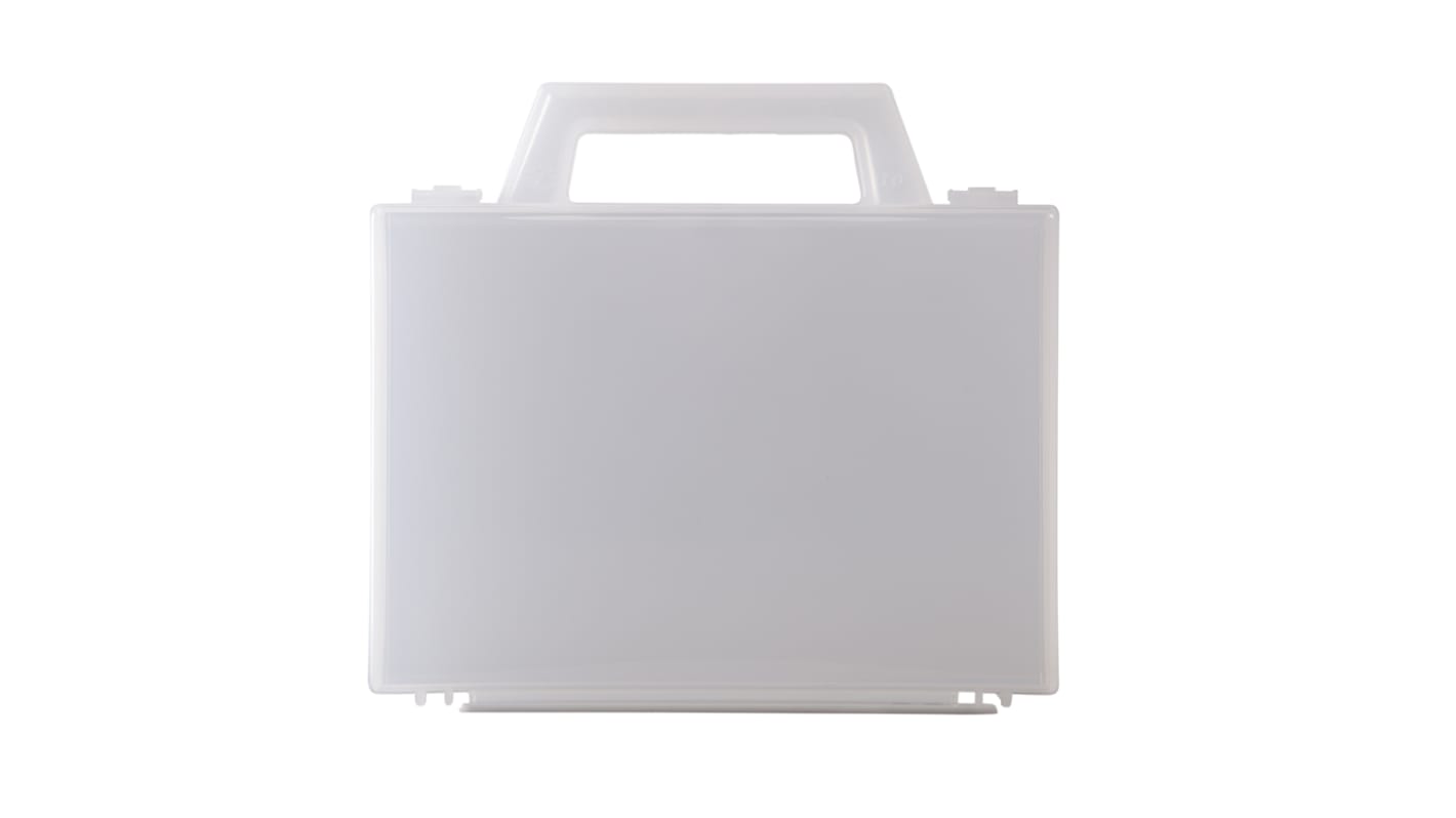 RS PRO Polypropylen Transportkoffer Transparent, Außenmaße 141 x 127 x 36mm / Innen 135 x 94 x 31mm