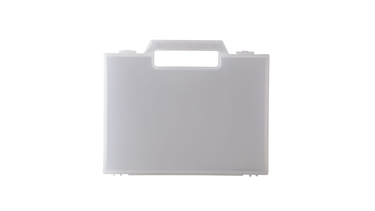 RS PRO Polypropylen Transportkoffer Transparent, Außenmaße 229 x 189 x 44mm / Innen 222 x 160 x 39mm