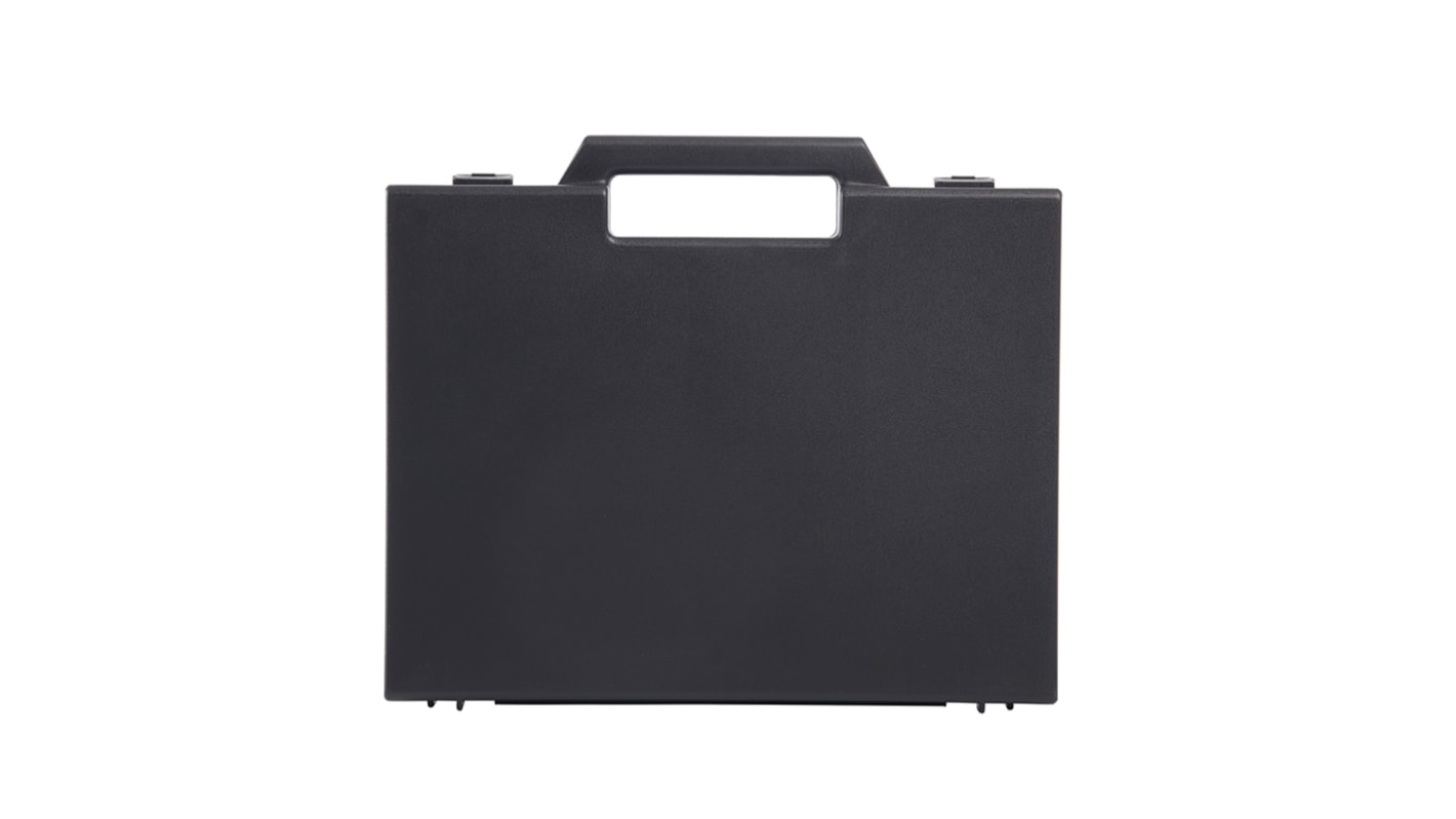 RS PRO Polypropylen Transportkoffer Schwarz , Außenmaße 265 x 226 x 50mm / Innen 260 x 197 x 45mm