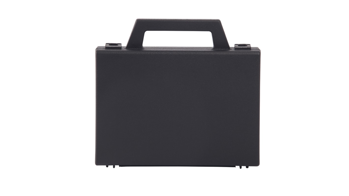 Maleta de transporte RS PRO de PP Negro, dim. ext. 141 x 127 x 36mm, sin espuma, sin ruedas, 90g