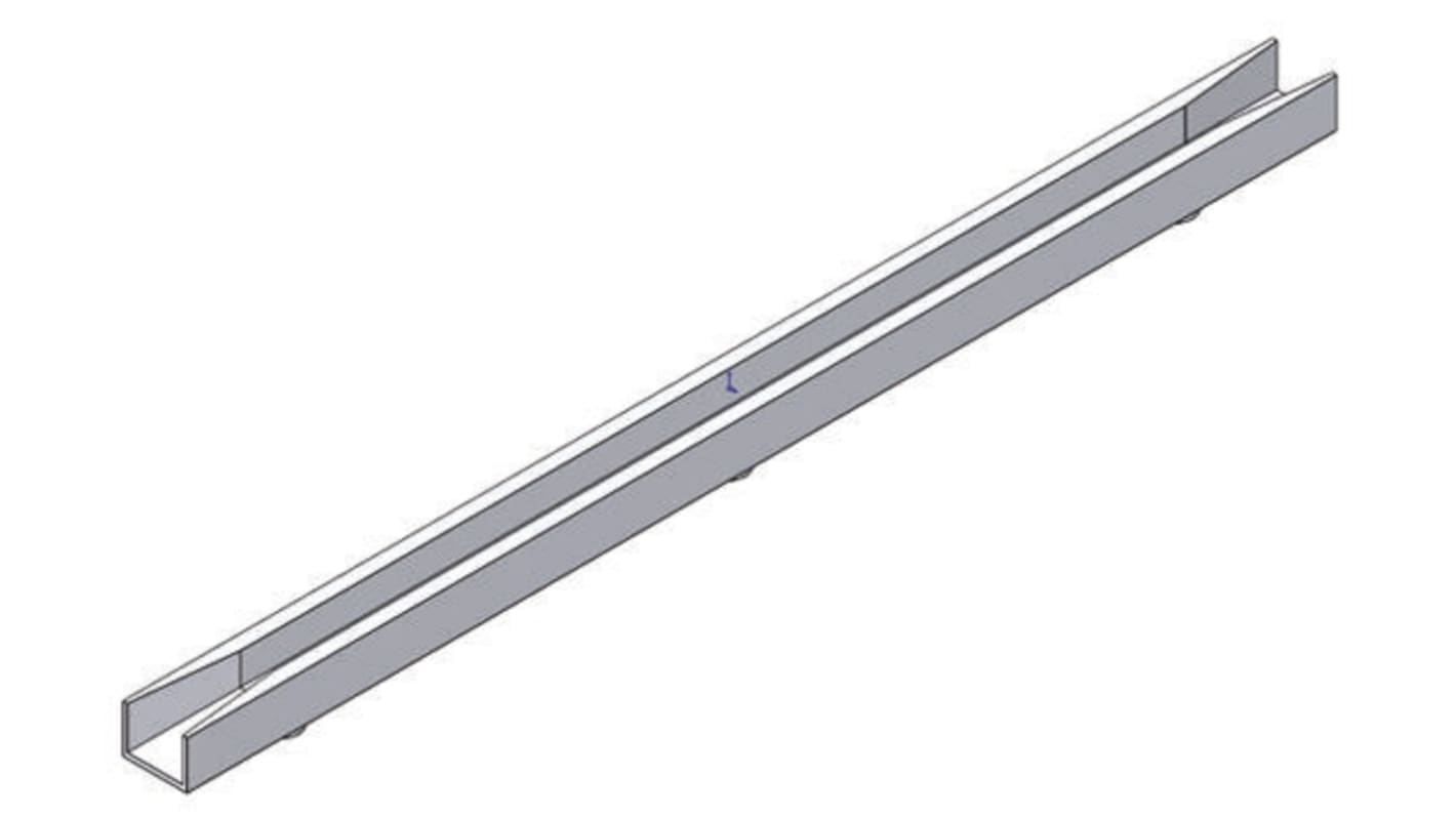 Essentra PCB Card Guide Vertical Mount 76.2mm Long, 1.6mm Thick Max.