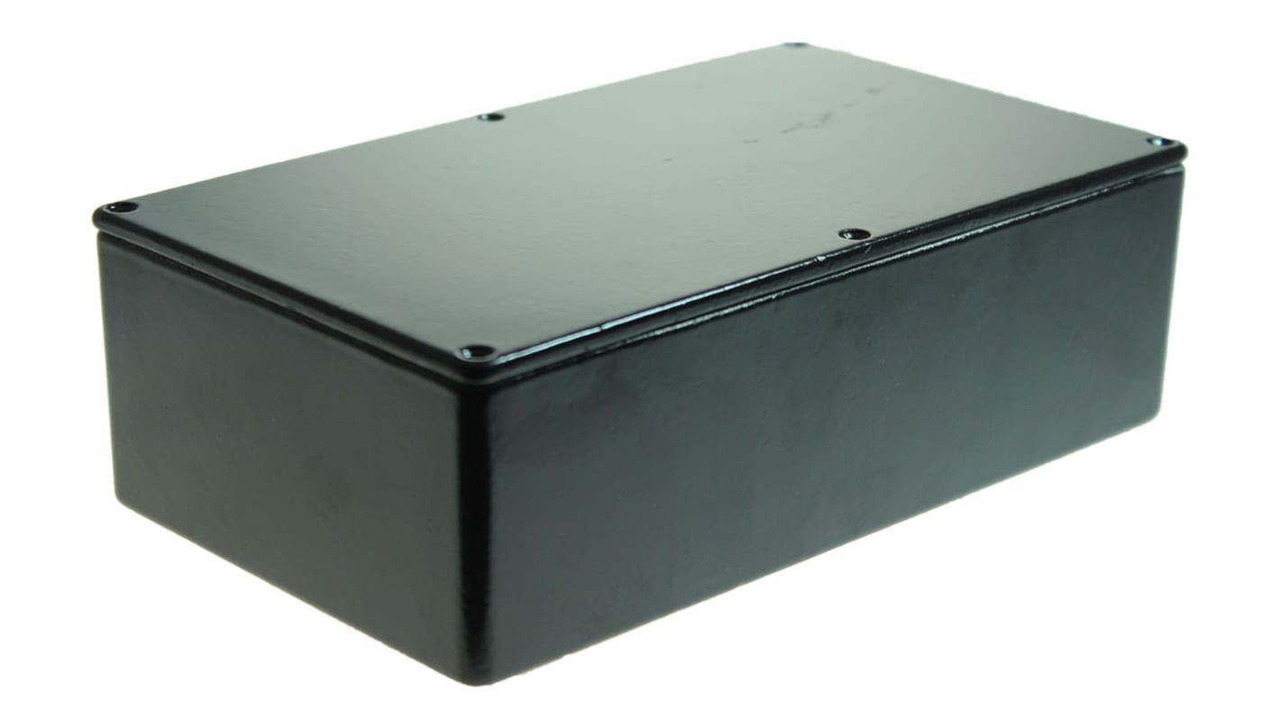 CAMDENBOSS 5000 Series Black Die Cast Aluminium Enclosure, IP54, Black Lid, 192 x 112 x 61mm