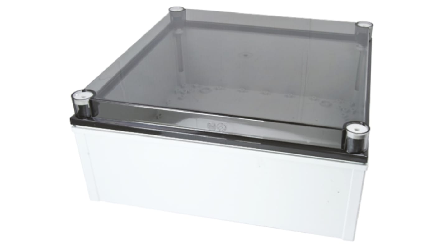 Fibox CAB PCQ Series Polycarbonate Wall Box, IP66, IP67, Viewing Window, 172 mm x 400 mm x 400mm