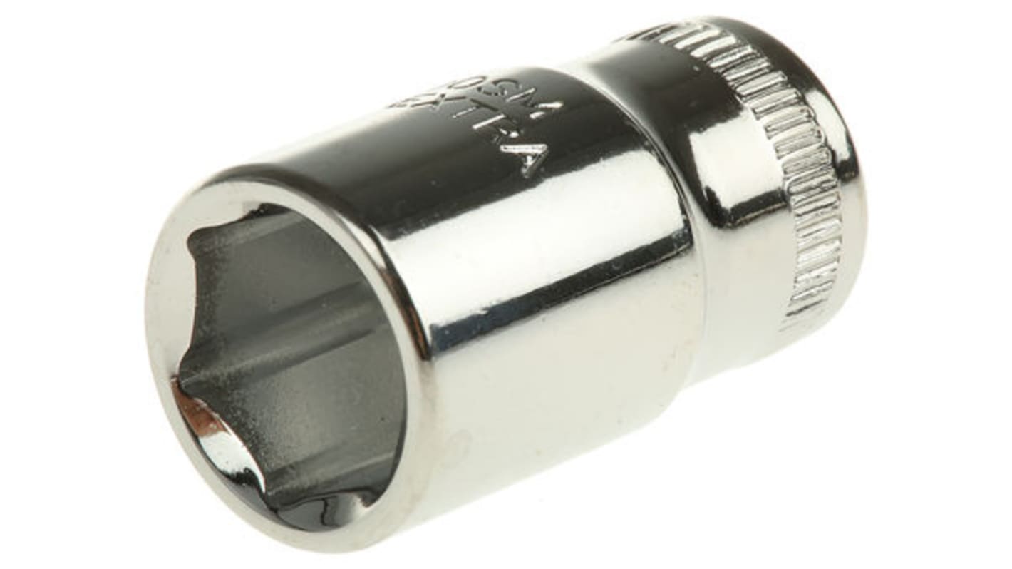 Bahco 1/4 in Drive 5mm Standard Socket, 6 point, 24.7 mm Overall Length