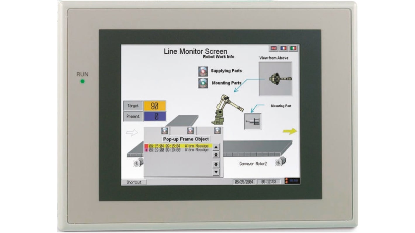 Ecran HMI tactile NS8 Omron, LCD, 8,4 pouces, 640 x 480pixels, 177 x 195 x 48,5 mm