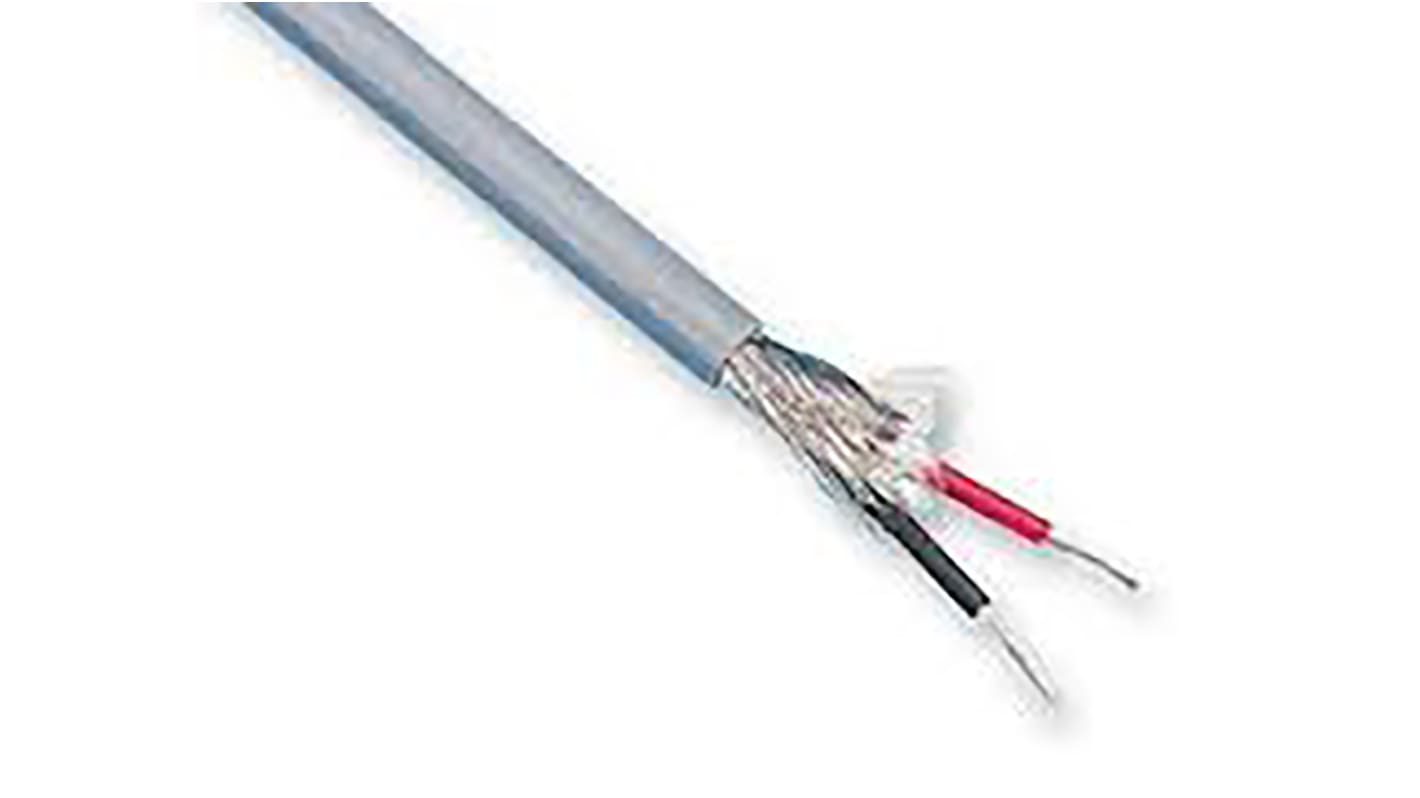 Belden 4200UE Control Cable, 2 Cores, 1.5 mm², Unscreened, 100m, Grey LSZH Sheath, 16 AWG