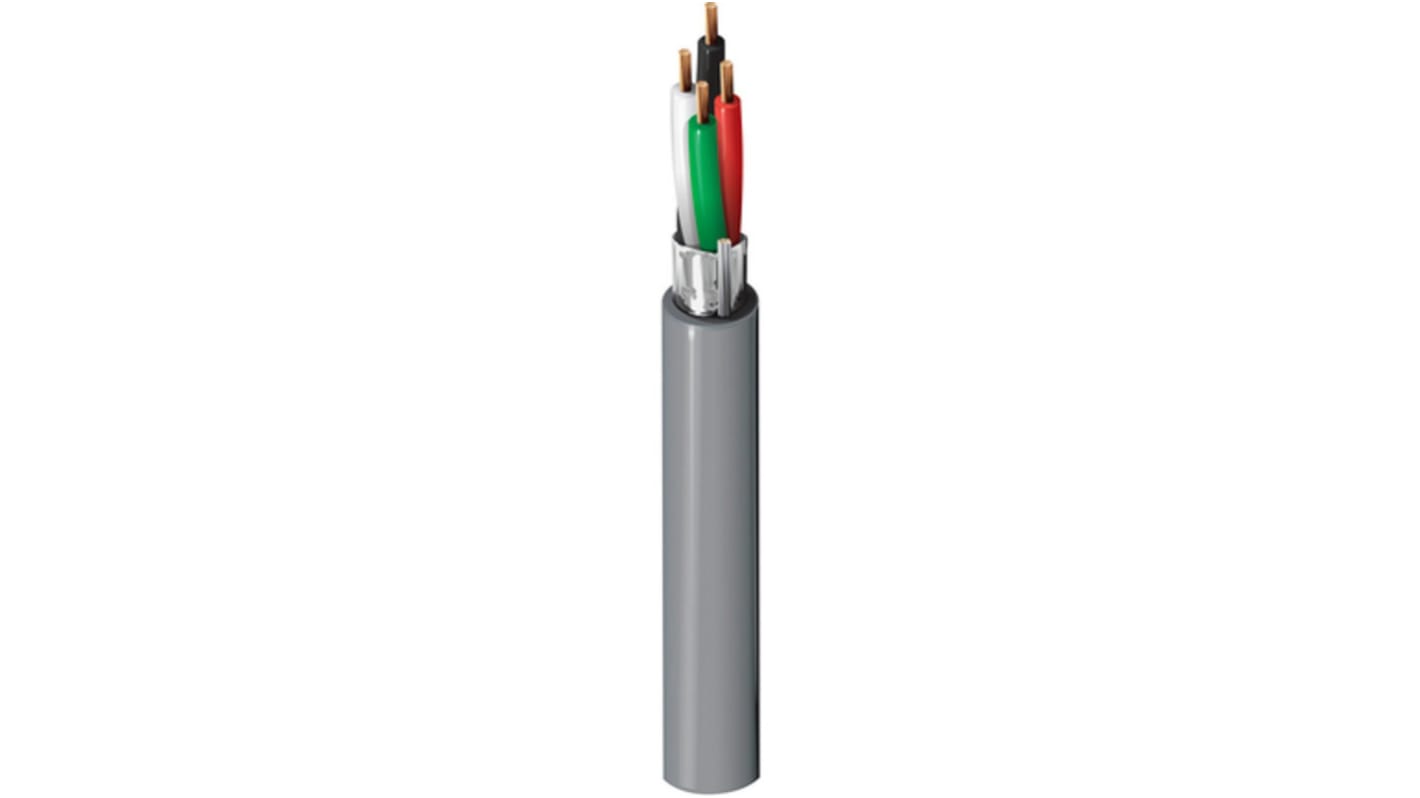 Control Cable 4žilový plocha průřezu 0.82 mm², 4 A, 300 V PVC plášť , vnější průměr: 4.57mm Belden 152m