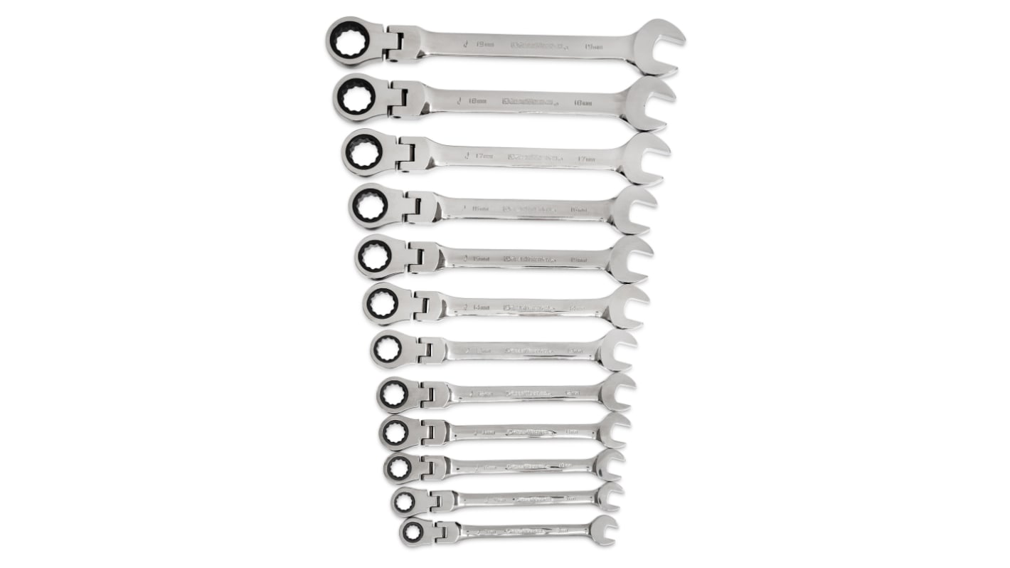 GearWrench 12-Piece Spanner Set, 8 → 19 mm