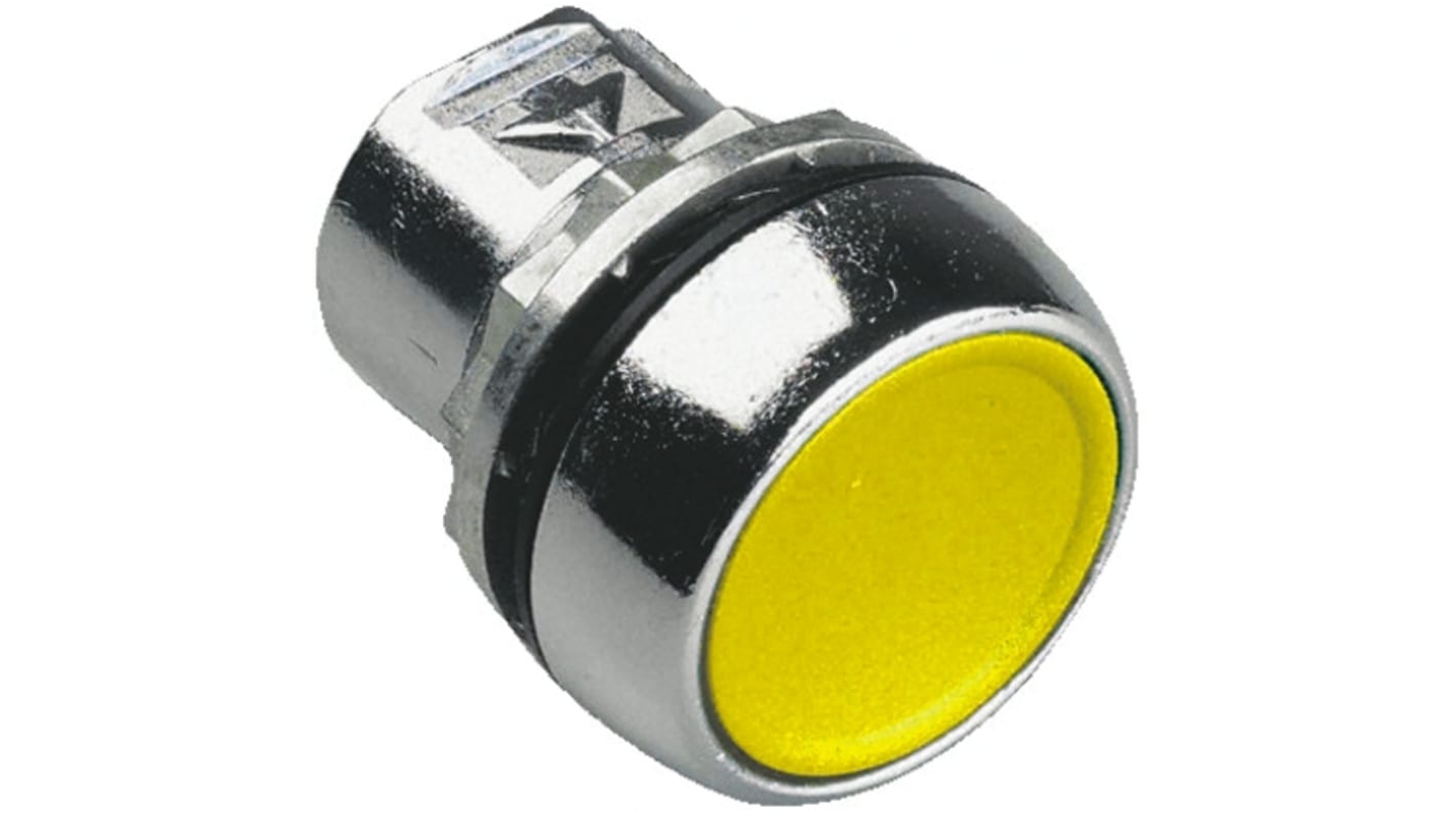 Tête de bouton poussoir Allen Bradley, 800F Jaune, Ø découpe 22mm, Momentané