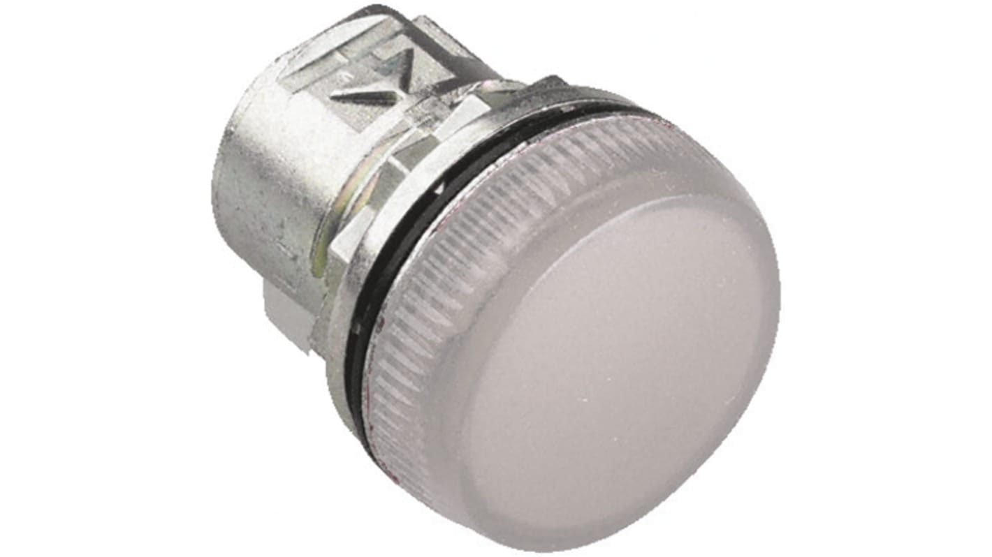 Allen Bradley White Pilot Light Head, 22mm Cutout 800F Series