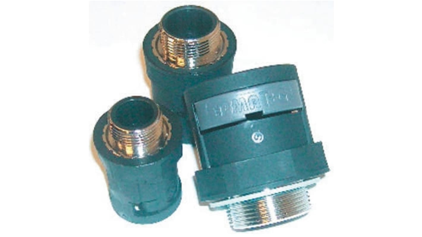 Raccordo per cavi PMA NVNV-M207-10 in PA con filettatura in metallo, Nero, filetto M20, 17mm, protezione IP68