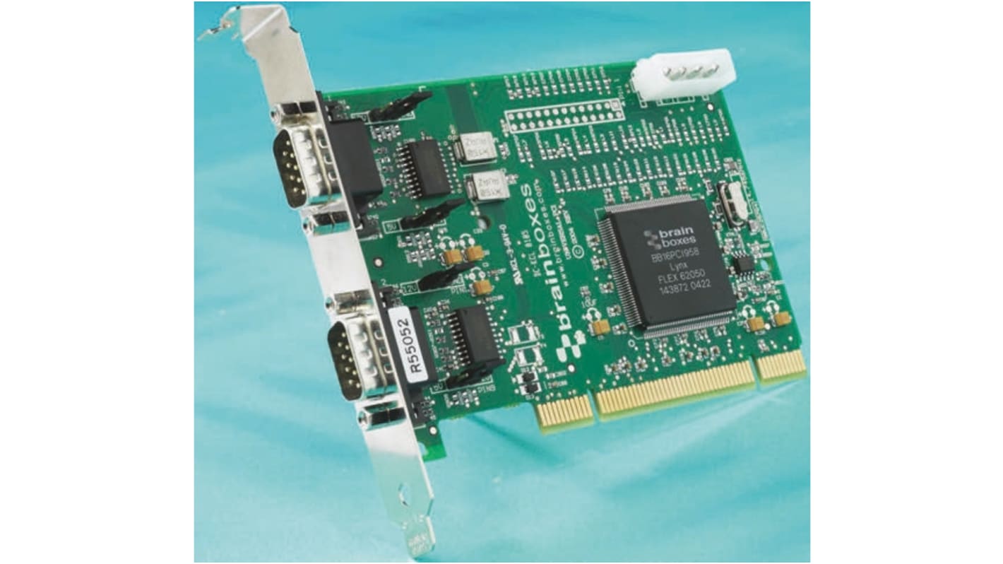 Tarjeta serie Brainboxes PCI Serie, 2 puertos RS232, 115.2kbit/s