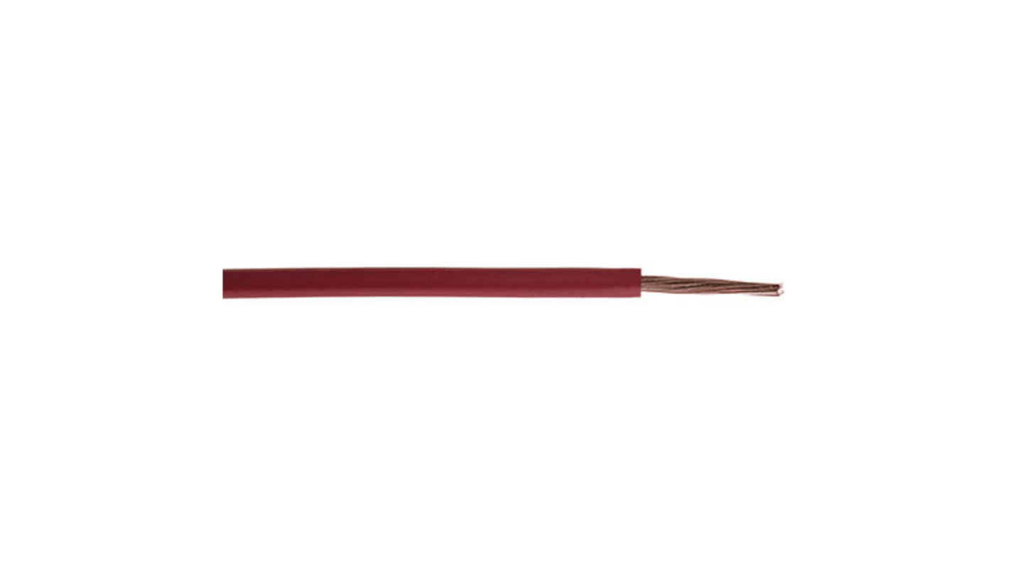 RS PRO Einzeladerleitung 25 mm², 3 AWG 25m Rot PVC isoliert Ø 11.5mm 196/0,4 mm Litzen