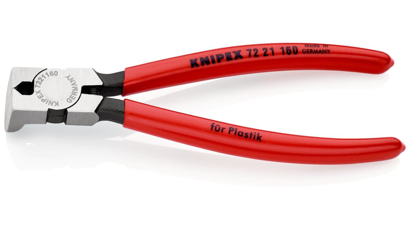 Alicates de corte de plástico Knipex, long. total 160 mm