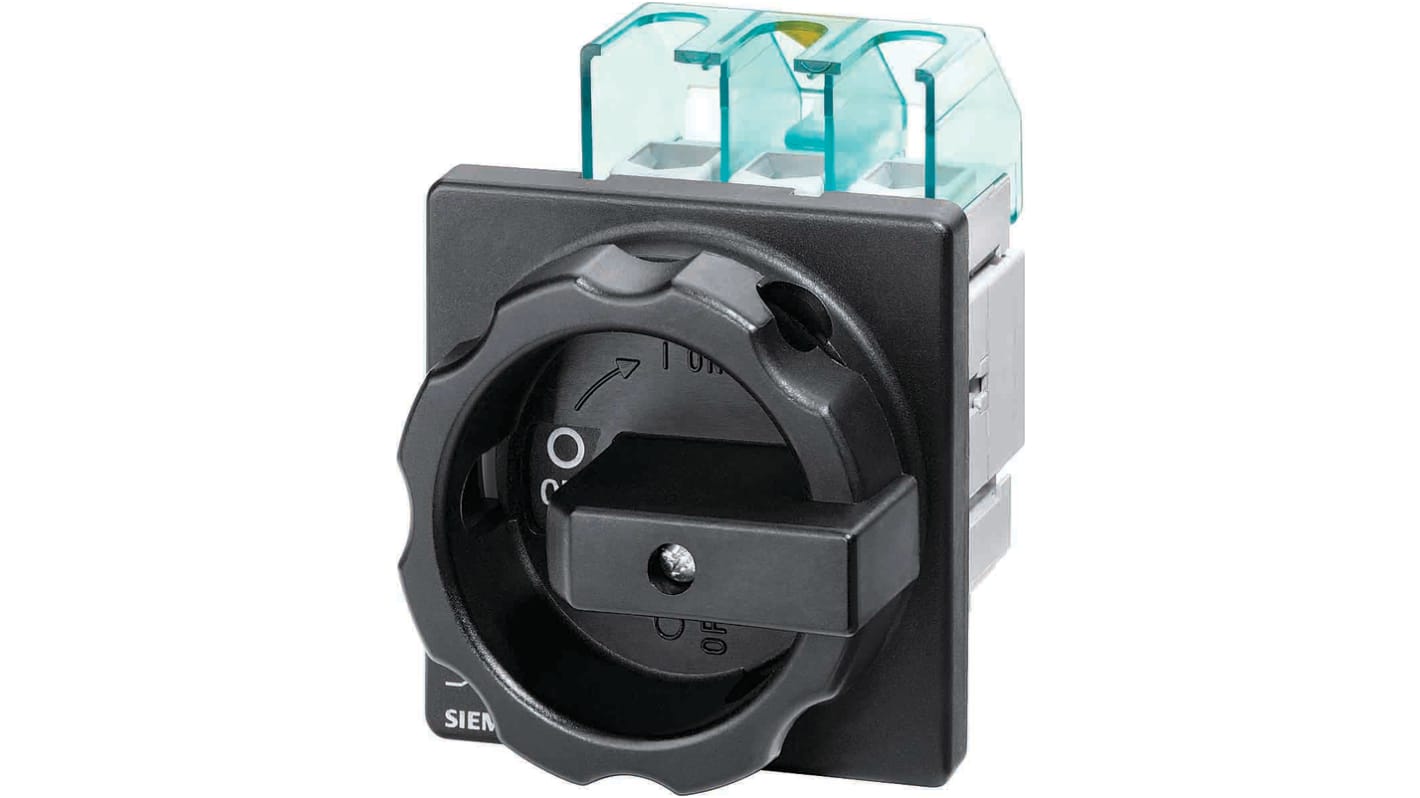 Siemens 3P Pole Panel Mount Isolator Switch - 100A Maximum Current, 37kW Power Rating, IP65