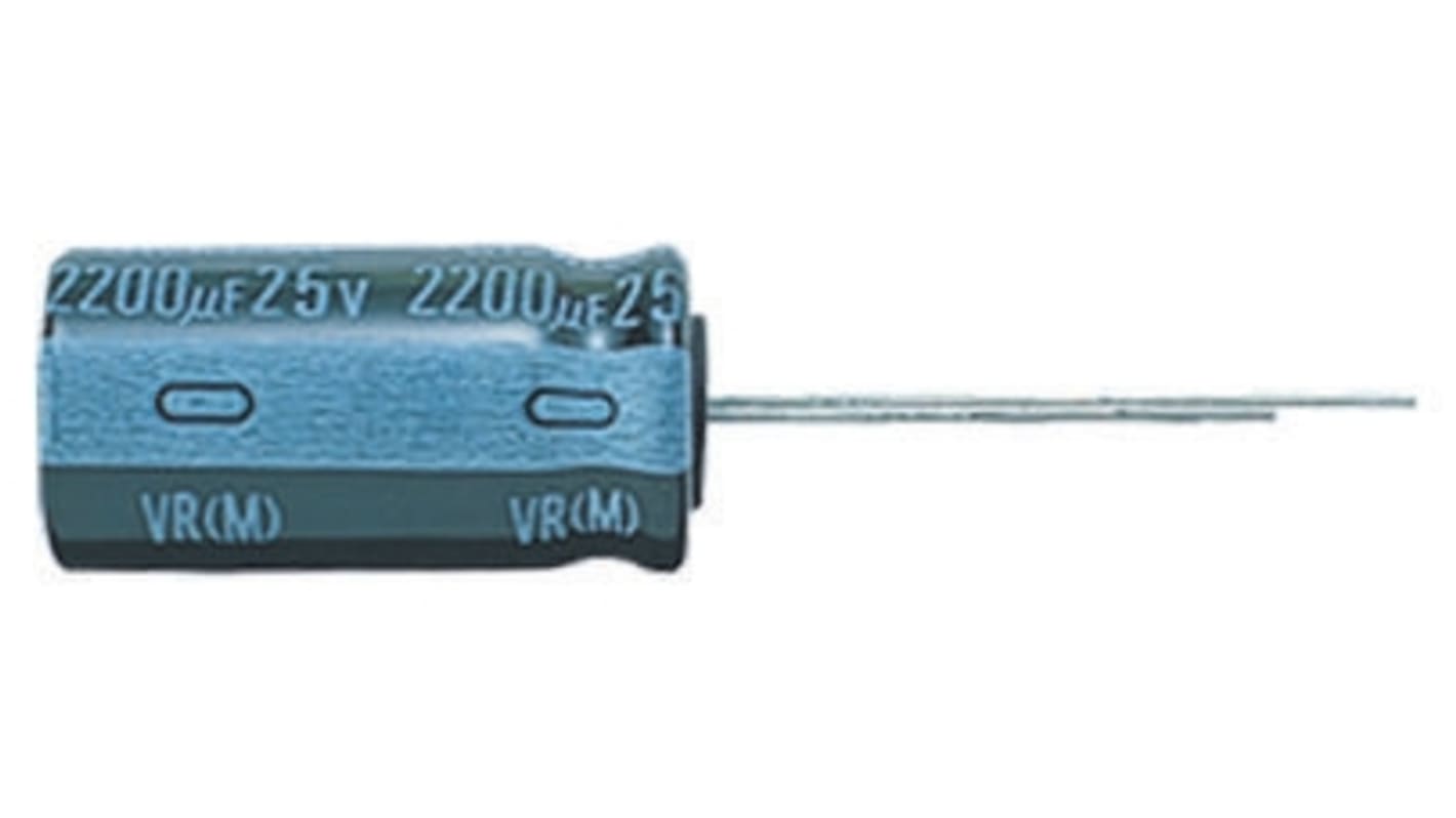 Nichicon 22μF Aluminium Electrolytic Capacitor 450V dc, Radial, Through Hole - UVR2W220MHD