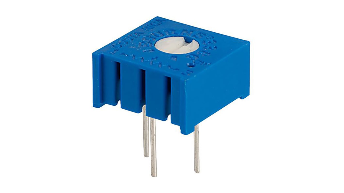 Bourns 3386 1-Gang THT Trimmer-Potentiometer, Einstellung von oben, 500Ω, ±10%, 0.5W, Pin, L. 9.53mm