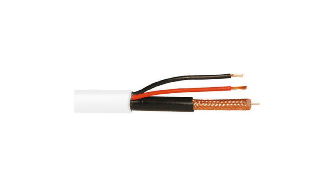 Cable coaxial SDI RG59 ABUS Security-Center, 75 Ω, long. 100m Blanco