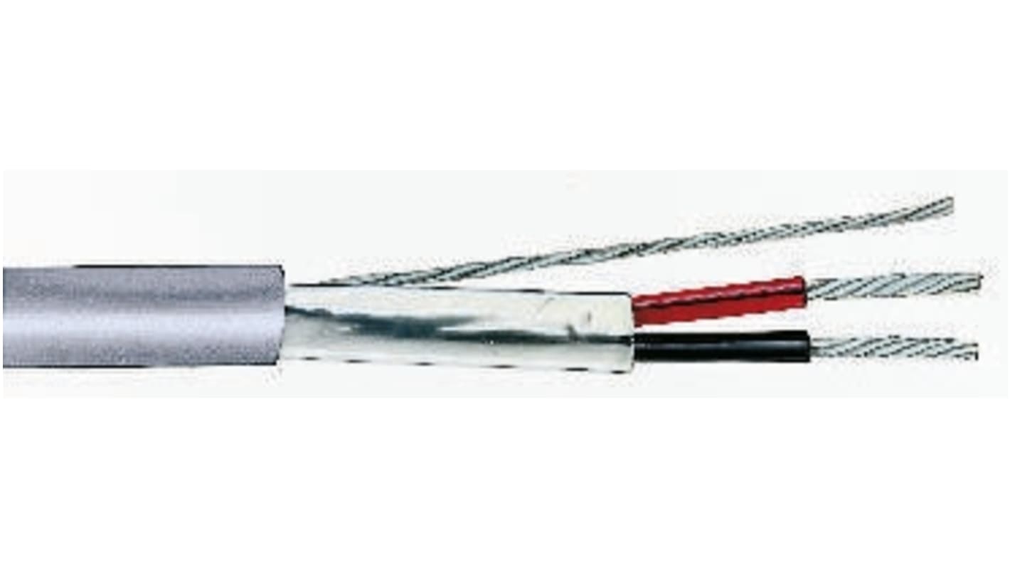 RS PRO Datakabel, 1-par, 0,35mm², 22 AWG, Aluminiumsfolie-PET-tape skærm, PVC yderkappe