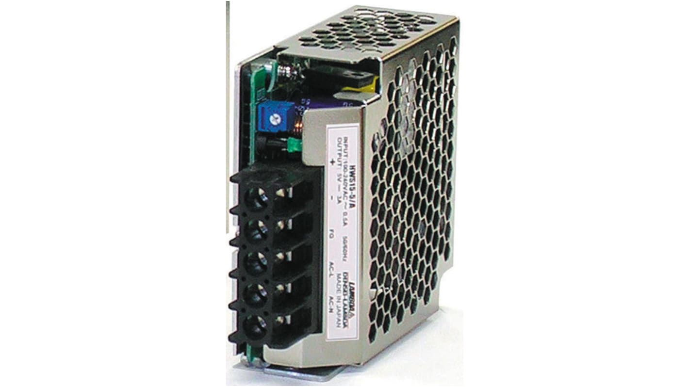 TDK-Lambda Switching Power Supply, HWS-50A-12/HD/A, 12V dc, 4.3A, 51.6W, 1 Output, 120 → 370 V dc, 85 →