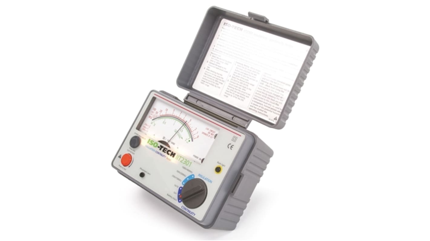 RS PRO IIT2301 Isolationsprüfgerät, 200mA, 1000V / 400MΩ Isolations- & Durchgangsprüfgerät