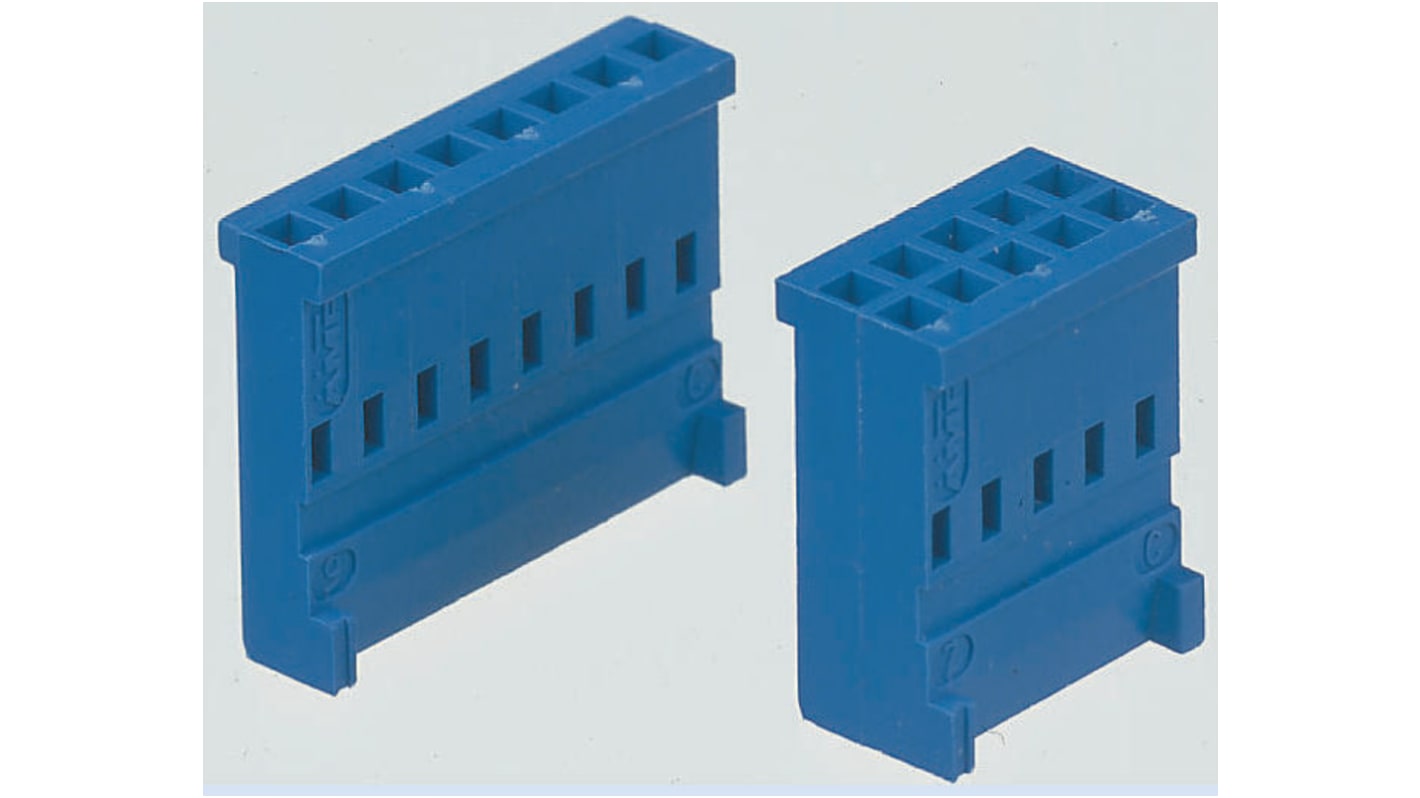 TE Connectivity AMPMODU HE13/HE14 Steckverbindergehäuse Buchse 2.54mm, 12-polig / 1-reihig Gerade, Kabelmontage