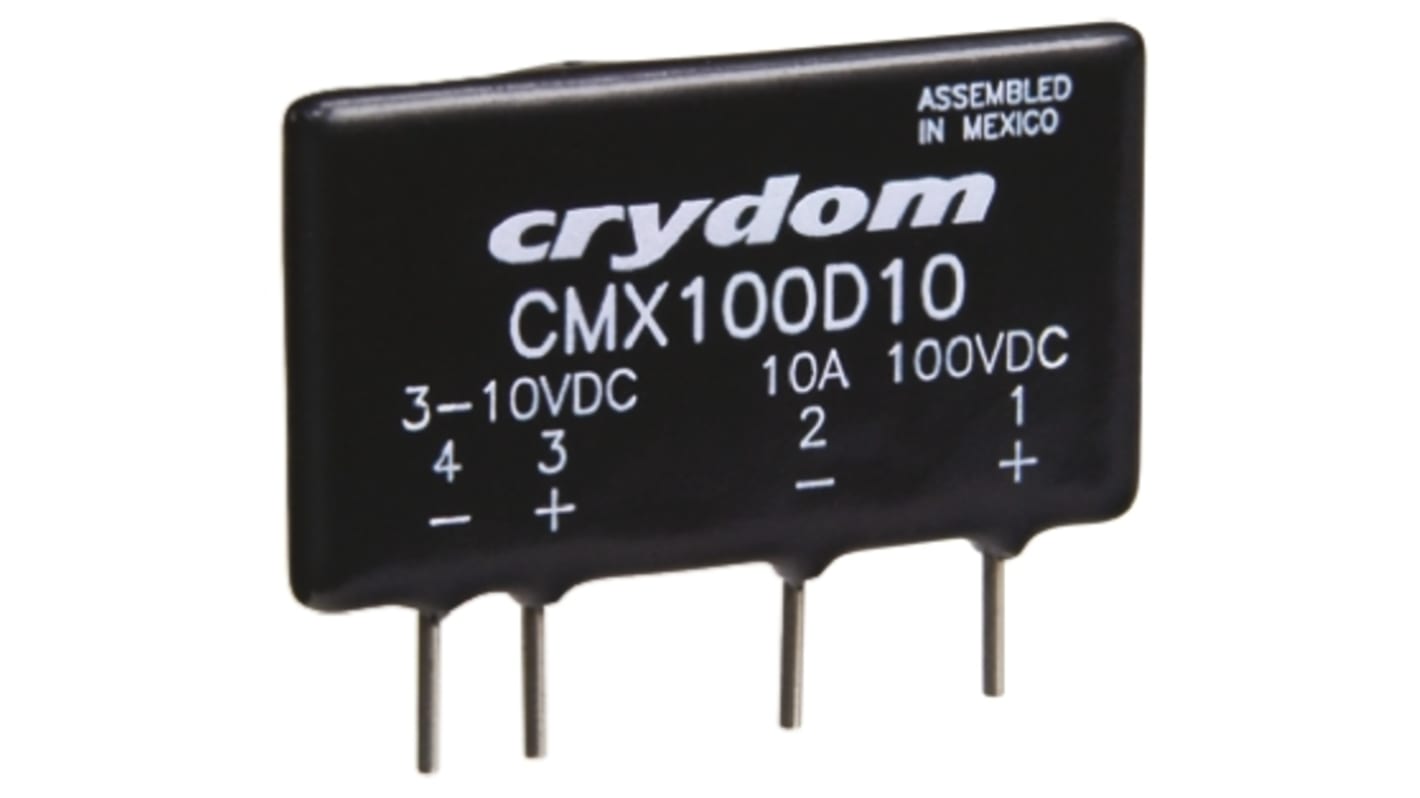 Sensata / Crydom Solid State Relay, 6 A Load, PCB Mount, 100 V dc Load, 28 V dc Control