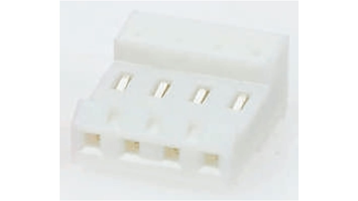 TE Connectivity MTA-156 Series 3.96mm Pitch Right Angle Cable Mount IDC Connector, Socket, 4 Way, 1 Row