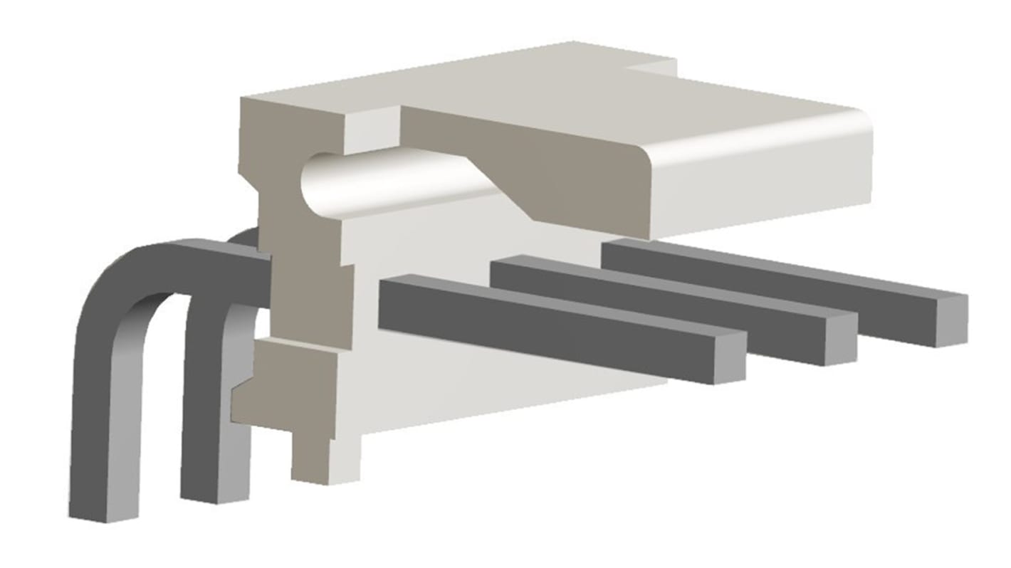 Embase à broches TE Connectivity, MTA-156, 3 pôles , 3.96mm 1 rangée, 7.0A, Angle droit