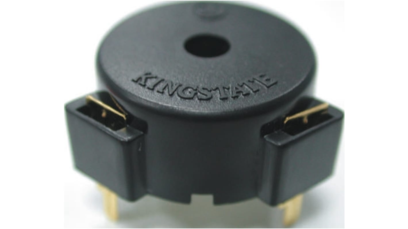 Kingstate Piezo Buzzer Dauerton, 85dB, Durchsteckmontage, 3V dc→20V dc, Extern, ø 23mm, 23 (Dia.) x 11mm