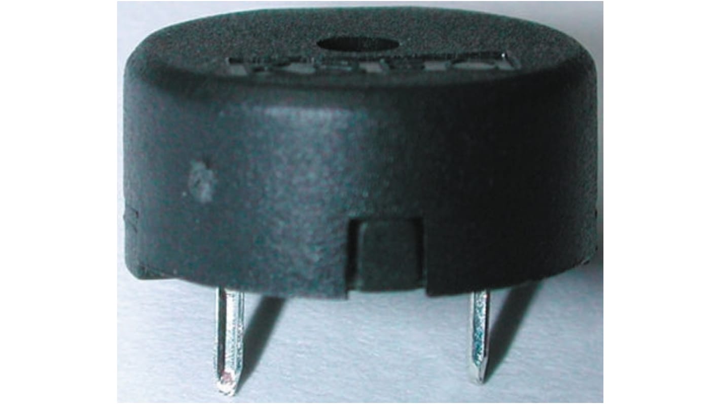 RS PRO Piezo Buzzer Dauerton, 80dB, Durchsteckmontage→30V ac, Extern, ø 14mm, 14 (Dia.) x 6.7mm