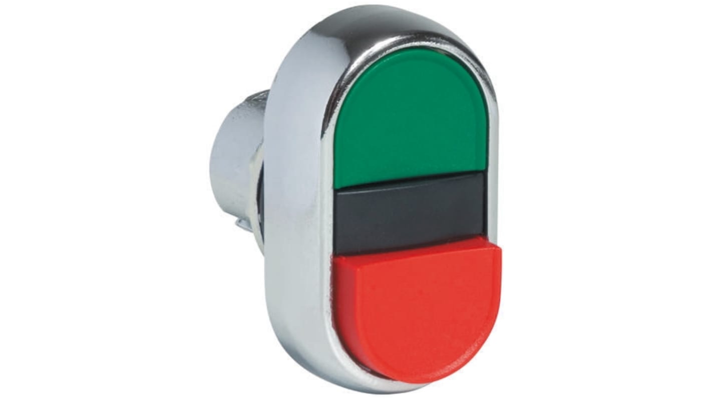 Allen Bradley 800F Series Green/Red/Green Momentary Push Button Head, 22mm Cutout, IP65