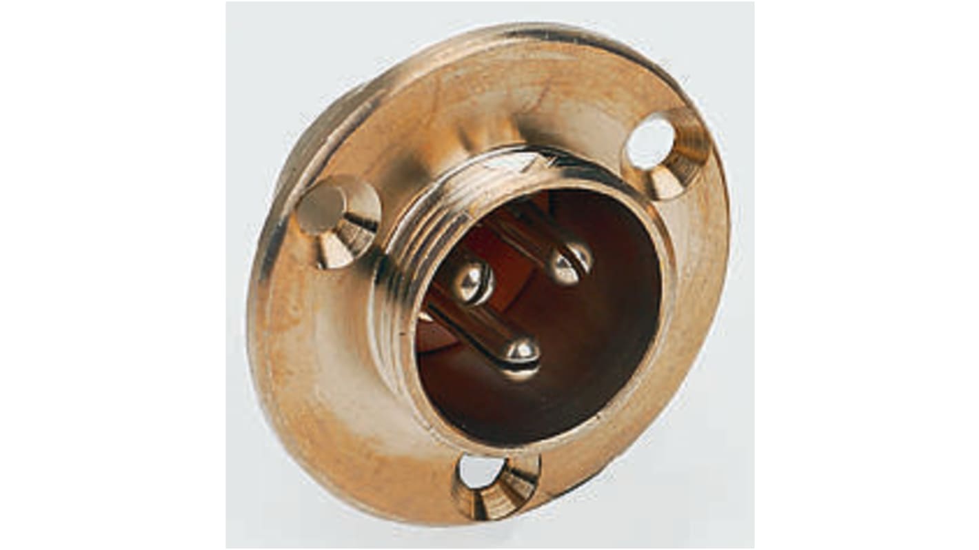 Conector circular Hirose hembra serie HS16 de 2 vías macho, tamaño carcasa 16, Montaje en PCB