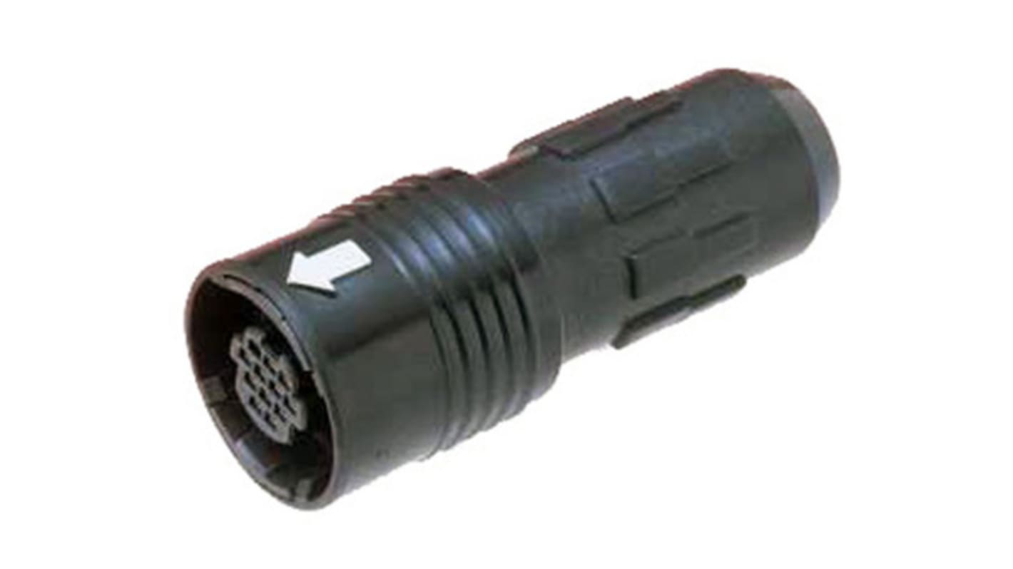 Conector en miniatura Hirose serie HR30 de 12 vías macho, montaje aéreo, IP67, IP68