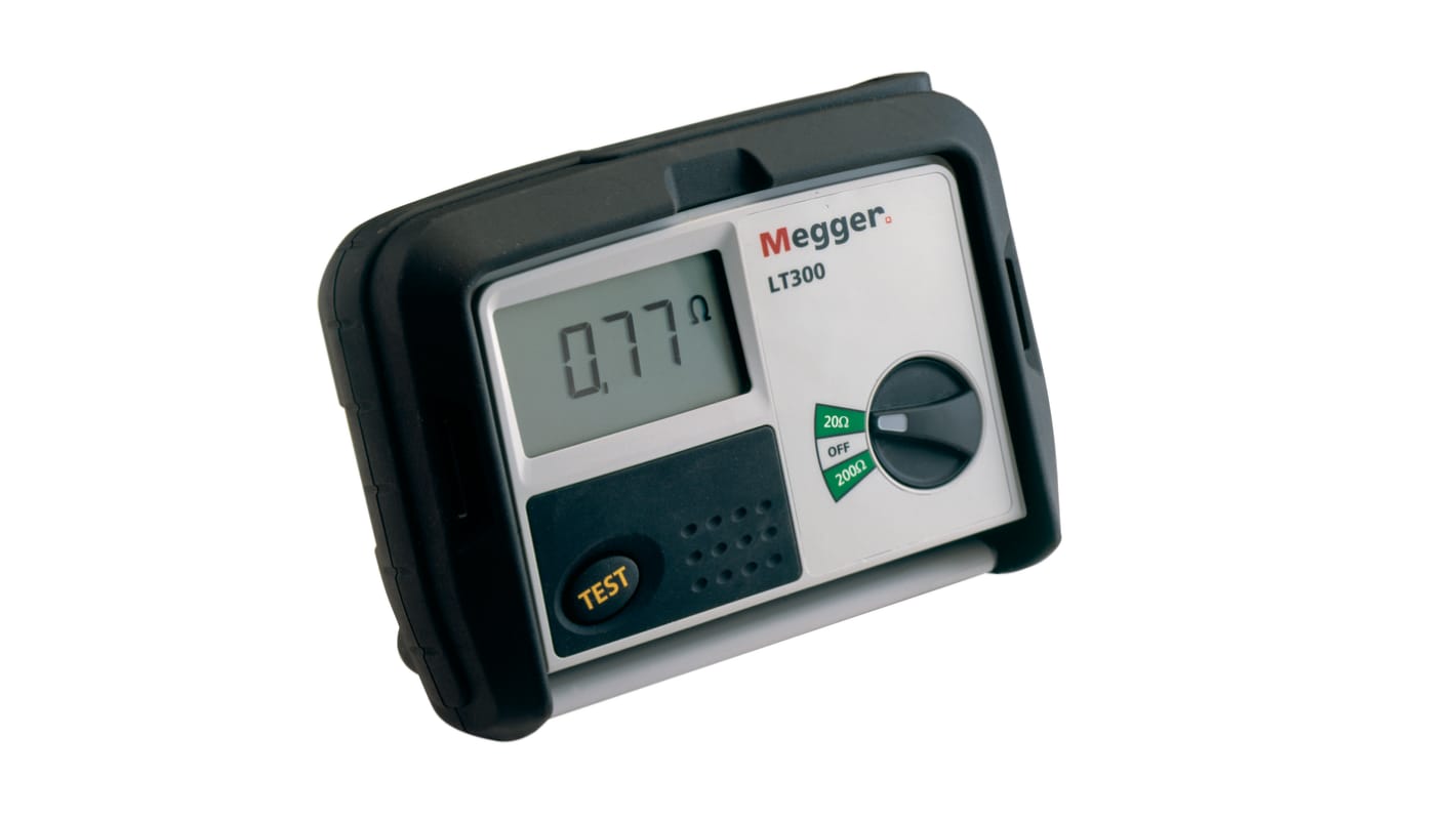 Probador de impedancia de bucle Megger LT300, calibrado RS, CAT IV